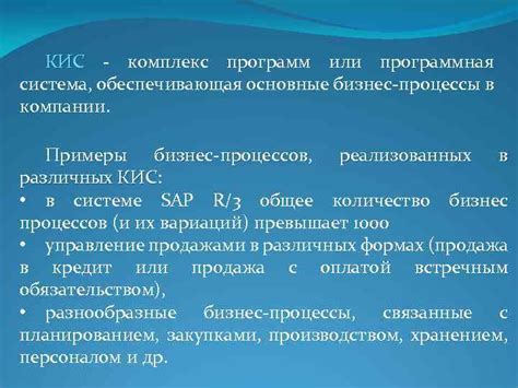 Исполнительная информационная система EIS: