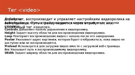 Использование видео и аудио