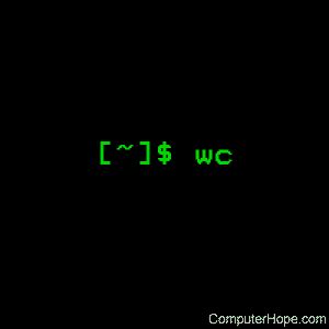 Использование команды "wc"