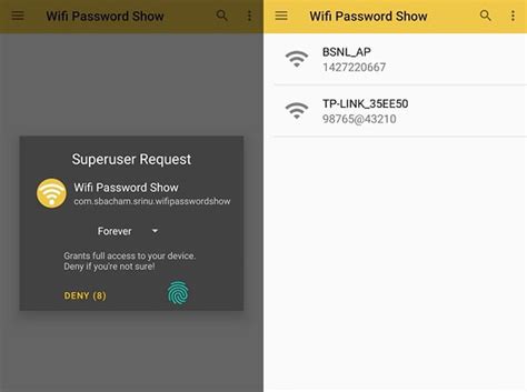 Использование специальных приложений для поиска паролей wifi на Android 13