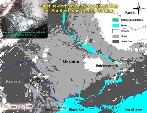 Использование спутниковых данных для измерения глубины реки на карте