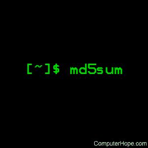 Использование утилиты md5sum