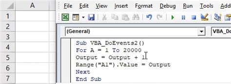 Использование DoEvents в VBA Excel