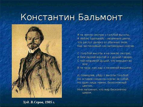 Исследование произведений Бальмонта