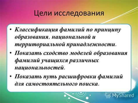 История расшифровки фамилий