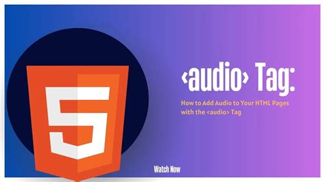 Как добавить звук на HTML страницу