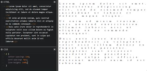 Как изменить интервалы между буквами в HTML