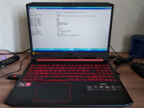 Как изменить настройки биоса на Acer Nitro 5