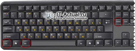 Как использовать комбинацию клавиш Ctrl Alt Del на клавиатуре