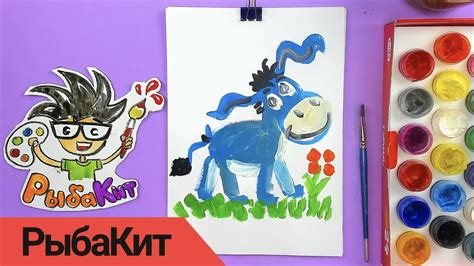 Как нарисовать ослика из Винни-Пуха