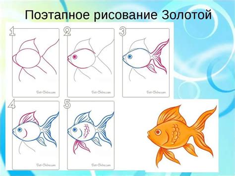 Как нарисовать рыбку для детей 8 лет