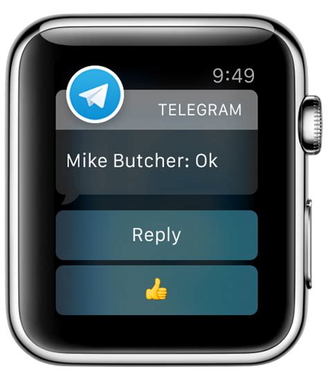 Как настроить Telegram на Apple Watch