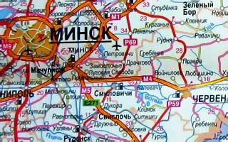 Как определить километр трассы на карте Беларуси