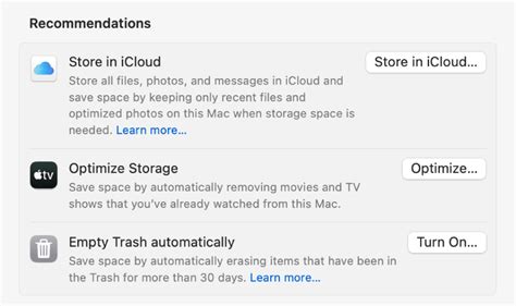 Как организовать очистку хранилища iCloud на Mac