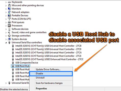 Как отключить USB порт в Windows