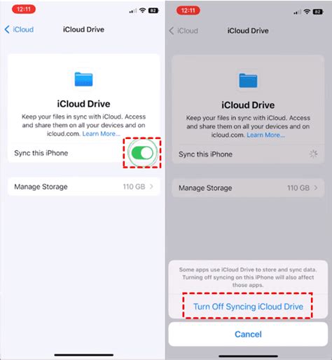 Как отключить iCloud Drive на iPhone