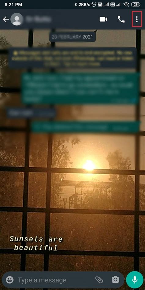 Как открыть чат и поделиться записью экрана в WhatsApp