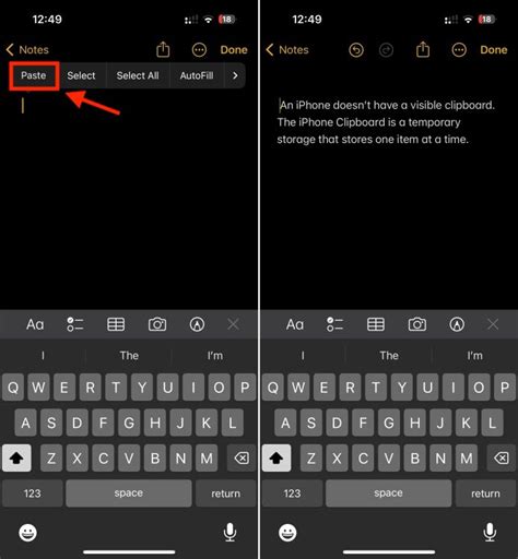 Как работать с буфером обмена на iPhone