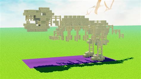 Как создать динозавра в Minecraft:
