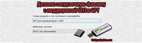 Как создать загрузочную флешку GPT