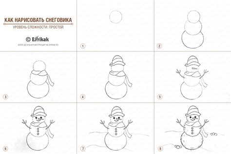 Как создать снеговика на бумаге формата А4