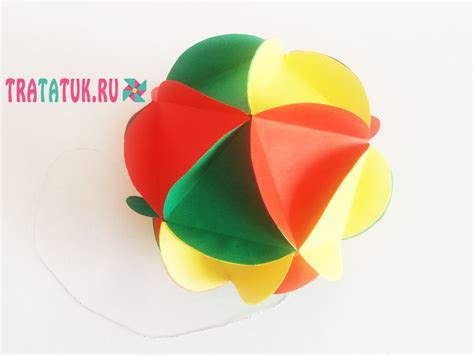 Как создать 3D шар из бумаги
