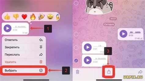 Как сохранить голосовое сообщение из Телеграмма на iPhone