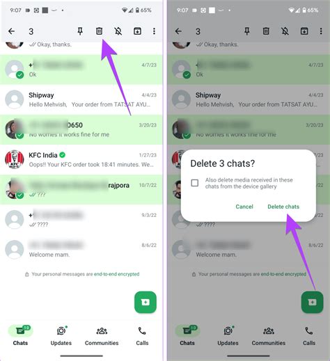 Как удалить чаты в WhatsApp на Android и iOS