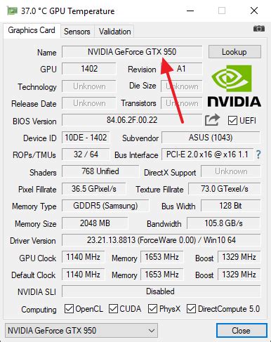 Как узнать модель видеокарты Nvidia GTX с помощью информационных программ