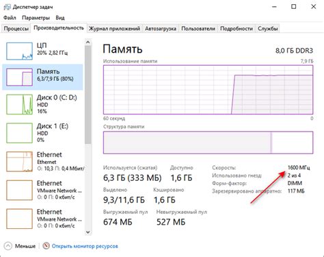 Как узнать частоту памяти на Windows