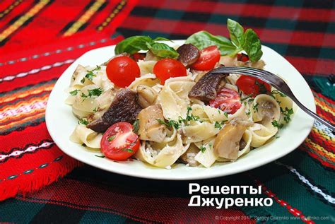 Кейс: паста с белыми грибами и обабками