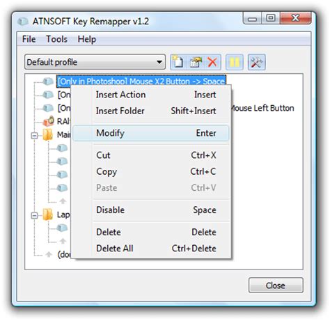Ключевые моменты настройки key remapper