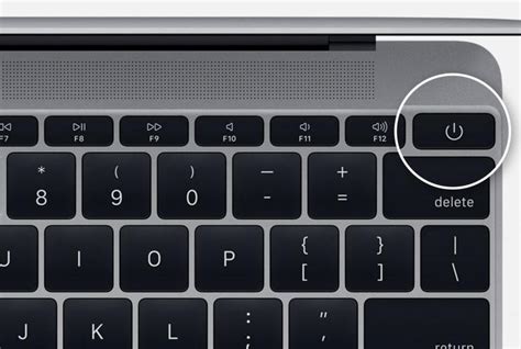 Кнопка выключения в меню «Apple»