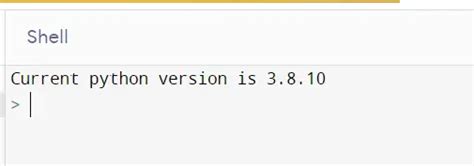 Команда python --version