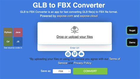 Конвертирование GLB в JSON