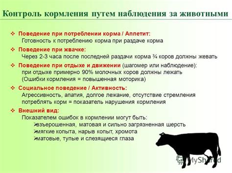 Контроль порции и скорости кормления