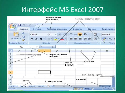 Краткое описание программы Excel 2007 и ее особенностей
