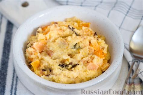 Кукурузная каша с тыквой и корицей