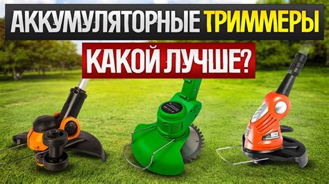 Лучшие модели аккумуляторных триммеров кусторезов