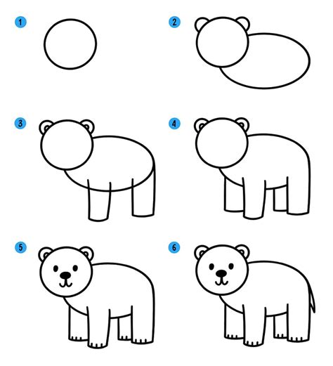 Мастер-класс: рисуем мишку для детей 3-4 лет