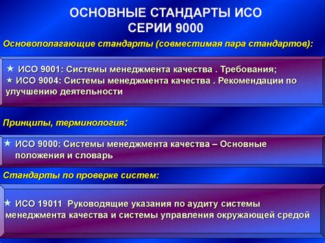Международные требования