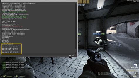 Методы изменения цвета урона в консоли CS GO