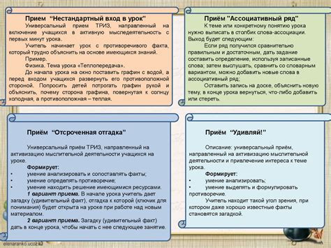 Методы и инструкция