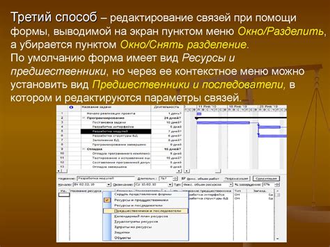 Методы организации списка задач