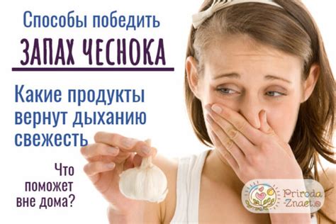 Методы предотвращения запаха чеснока у женщин