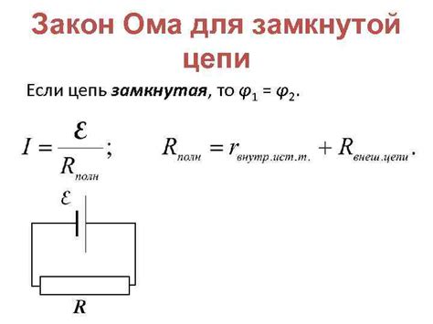 Метод использования знаменитого закона Ома