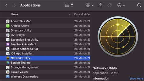 Метод 4: Использование программы Network Utilities