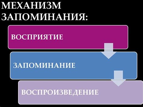 Механизм запоминания маршрута