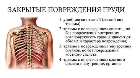 Механическая травма грудной клетки и позвоночника