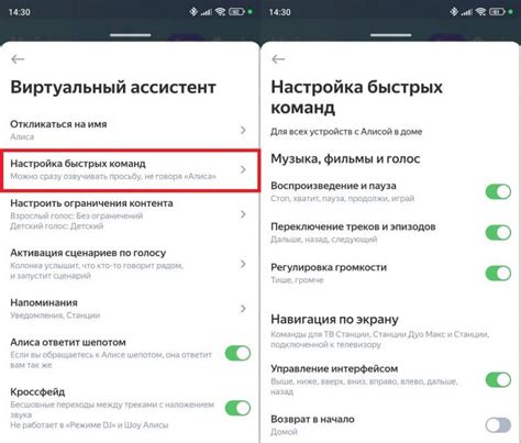 Настройка Яндекс Браузера для Алисы на Android
